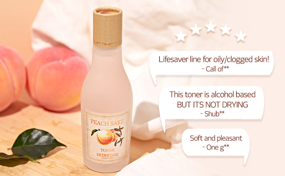 Peach Sake Toner 135ml - Rivvy Momo