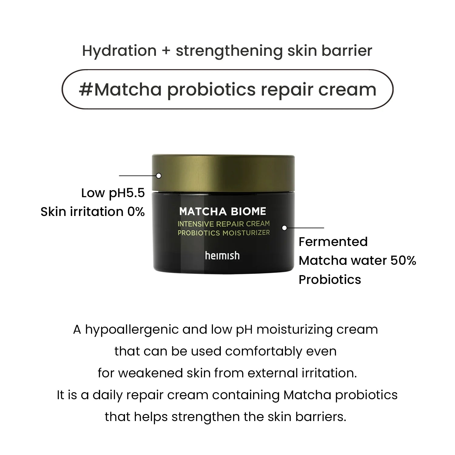 Matcha Biome Intensive Repair Cream 50ml - Rivvy Momo