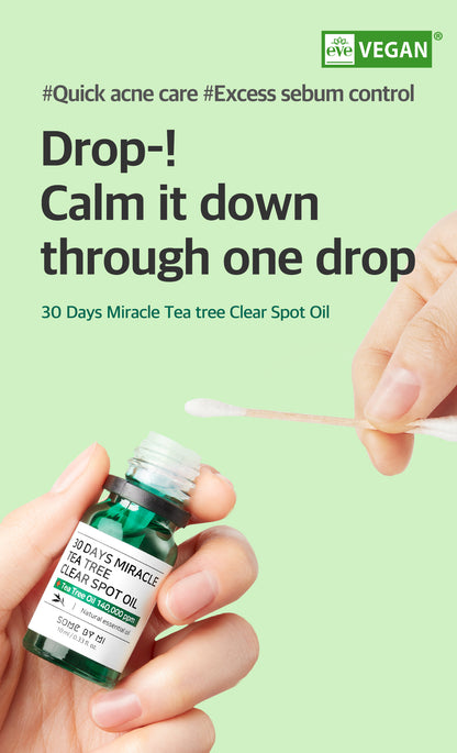 30 Days Miracle Tea Tree Clear Spot Oil 10ml - Rivvy Momo